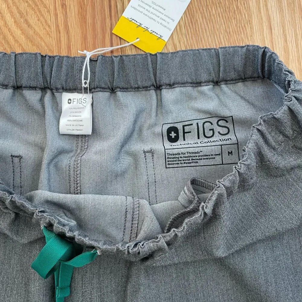 FIGS Pisco Men’s Basic Scrub Pants Technical Collection Graphite Fm4500 Sz Med